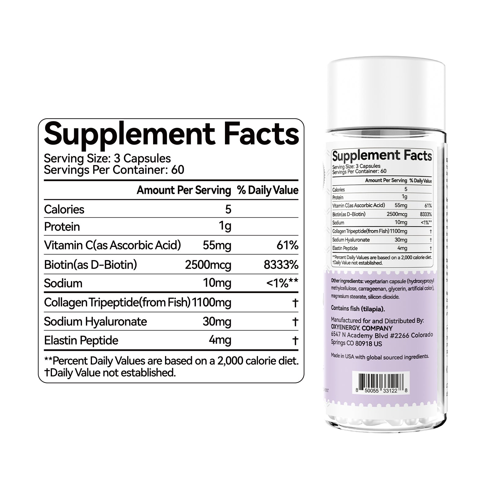 Collagen Tripeptides 5-in-1 1100mg