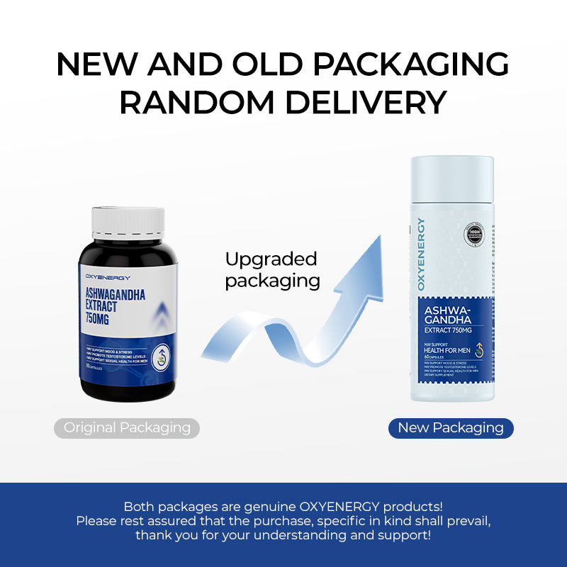 Ashwagandha Extract 750mg - May Supports Everyday Male Wellbeing
