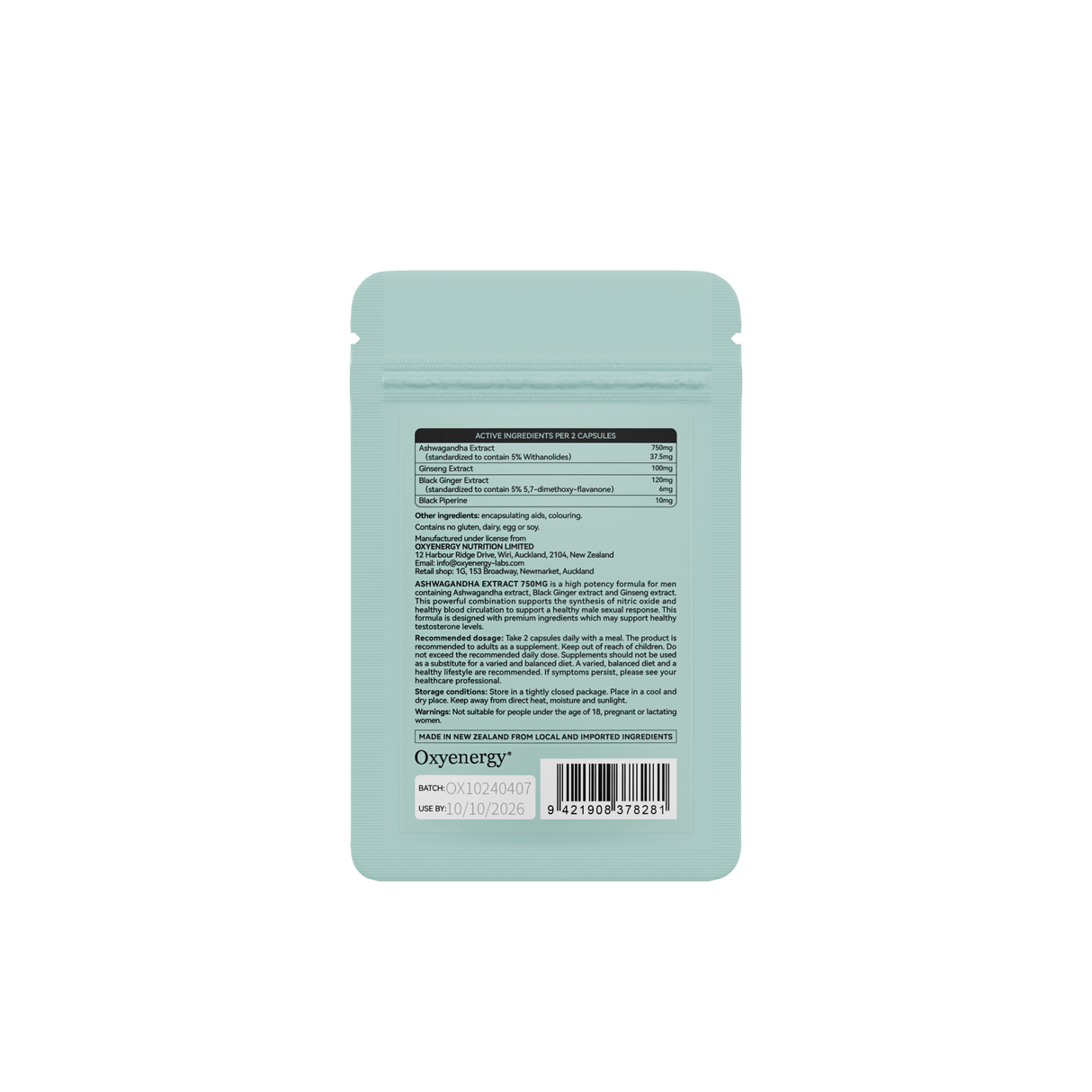 Ashwagandha 750mg Sachet