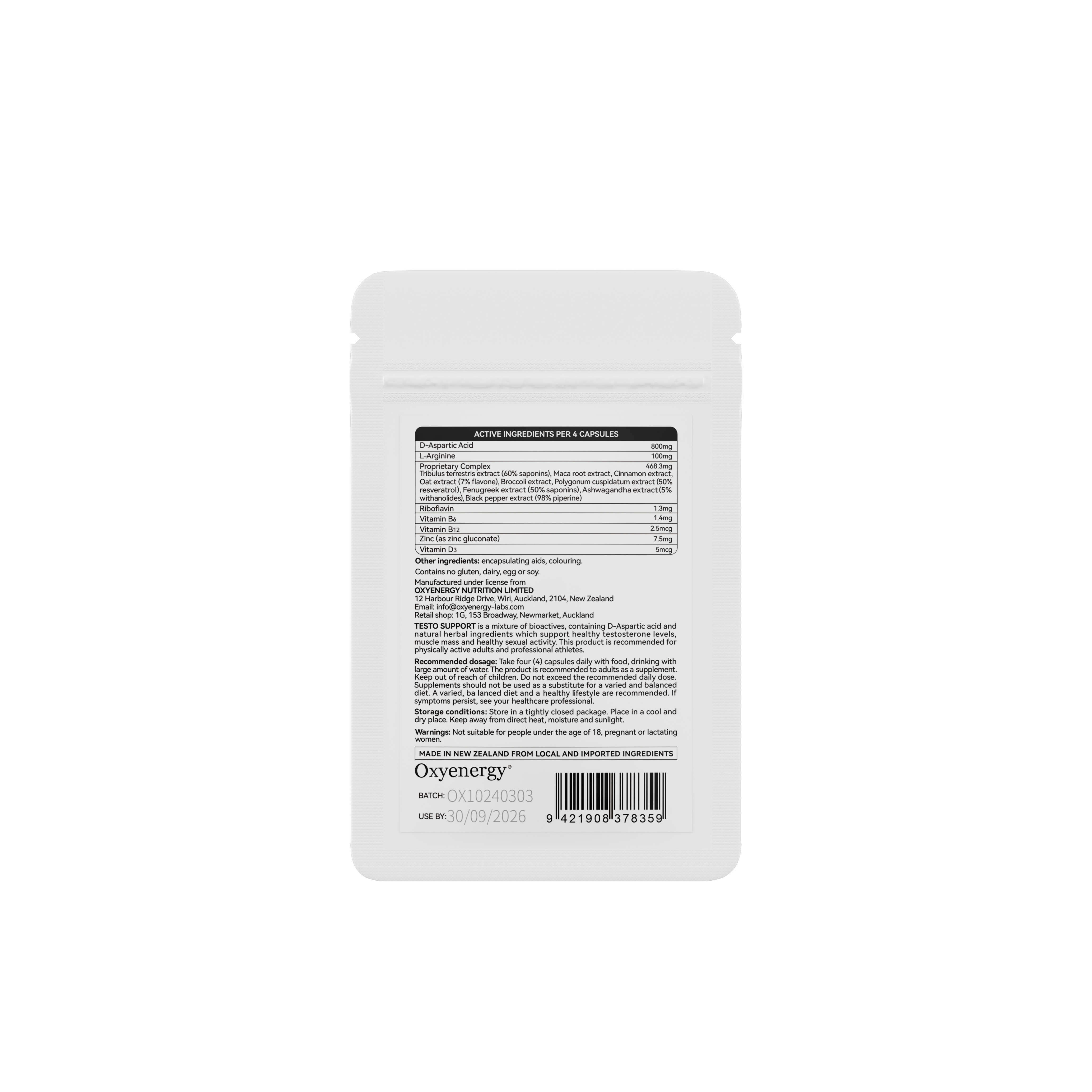 Testo Support Sachet