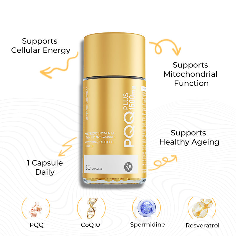 PQQ Plus 1500mg - Antioxidant & Skin Wellness Support