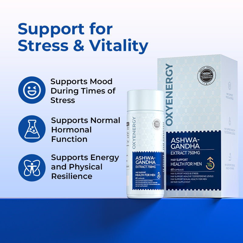 Ashwagandha Extract 750mg -  Supports Everyday Male Wellbeing