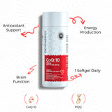 CoQ-10 200mg with PQQ 20mg - Brain & Circulatory Wellness Blend